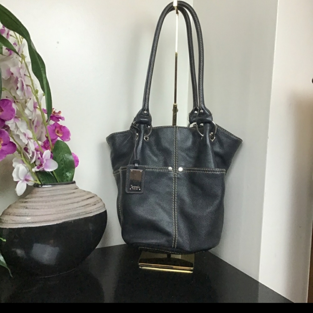 Tignanello Black Leather shoulder bag